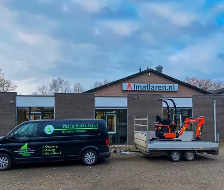 Nieuwe Kubota U10-5 voor Thijs Kettelarij Hovenier, Bathmen