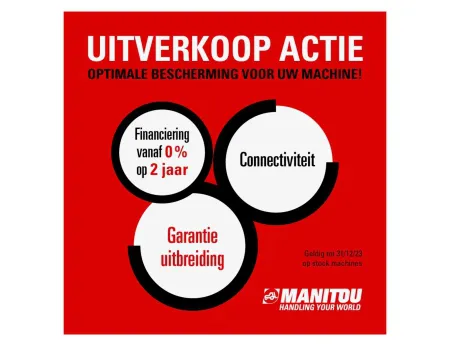 Profiteer nu van onze fantastische Manitou-uitverkoopactie!